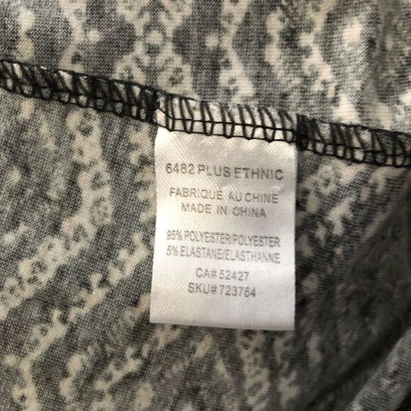 plus size 1X Fold over waistband, maxi skirt - Picture 4 of 4